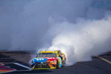 November 11, 2018 - Avondale, Arizona, USA: Kyle Busch (18) wins the Can-Am 500(k) at ISM Raceway in Avondale, Arizona. clipart