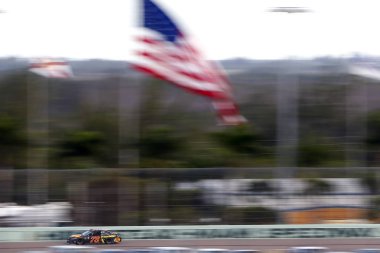 18 Kasım 2018 - Homestead, Florida, ABD: Martin Truex, Jr (78) yarışları Homestead-Miami Speedway Homestead, Florida, Ford 400 sırasında arka streç aşağı.