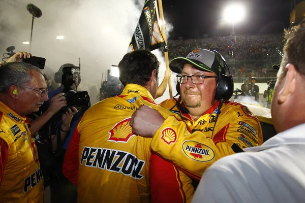 November 2018 Homestead Florida Usa Joey Logano Celebrates Winning Monster — 图库照片