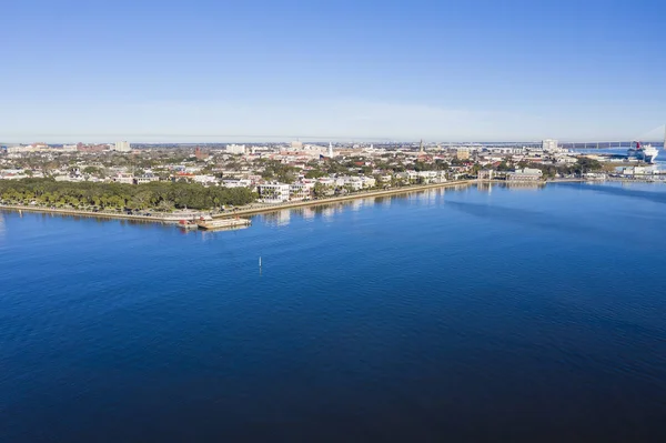 Luchtfoto Uitzicht Stad Van Charleston South Carolina — Stockfoto