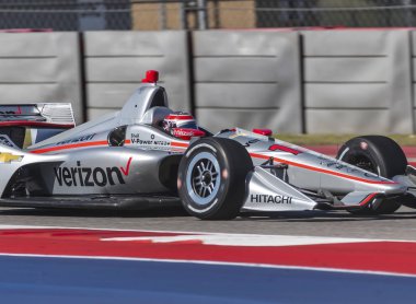 İrade gücü (12) Avustralya döner uygulamaları sırasında devre Of Americas Austin, Teksas, IndyCar bahar Test için geçer.
