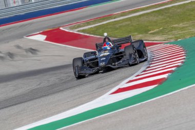 Colton Herta (88), Amerika Birleşik Devletleri döner uygulamaları sırasında devre Of Americas Austin, Teksas, IndyCar bahar Test için geçer.
