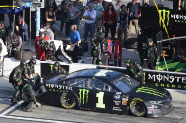 17 Şubat 2019 - Daytona Beach, Florida, ABD: Bir mola Daytona International Speedway Daytona Beach, Florida, Daytona 500 Kurt Busch (1) yapar.