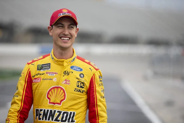 2019 Február Hampton Georgia Usa Joey Logano Lesz Kész Hogy — Stock Fotó