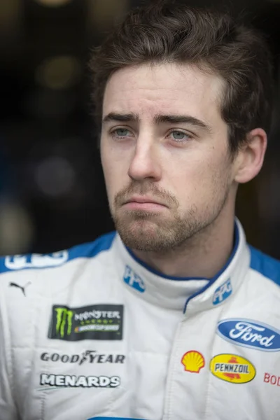 February 2019 Hampton Georgia Usa Ryan Blaney Gets Ready Practice — Stock Photo, Image