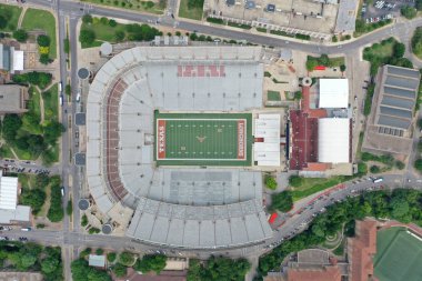 Ca Üzerinde Darrell K Royal-Texas Memorial Stadyumu Havadan Görünümler