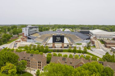 Purdue Univers Kampüsünde Ross-Ade Stadyumu Havadan Görünümleri