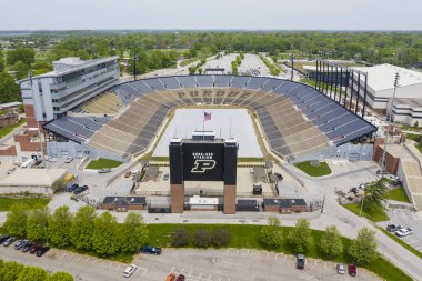 Purdue Univers Kampüsünde Ross-Ade Stadyumu Havadan Görünümleri