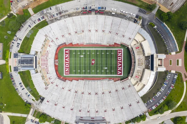 Vedute aeree dello stadio memoriale sul campus di Indiana Univer — Foto Stock