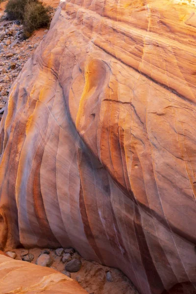 Desert Mountain Viste vicino a Valle del Fuoco a Overton, Nevada — Foto Stock