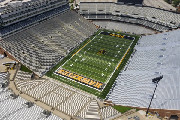 Aerial Views Of Kinnick Stadium On The Campus Of The University Of Iowa — Stock Photo, Image
