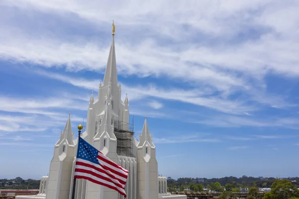San Diego California Mormon tapınağı — Stok fotoğraf