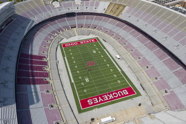 Vistas aéreas del estadio de Ohio en el campus de la Universidad Estatal de Ohio — Foto de Stock