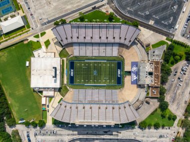 29 Mayıs 2020 - Houston, Teksas - 29 Mayıs 2020 - Houston, Teksas, ABD: Rice Stadyumu, Houston, Teksas 'taki Rice Üniversitesi kampüsünde bulunan bir Amerikan futbol stadyumu..
