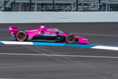 Lincoln, İngiltere 'den Jack HARVEY (60) Indianapolis, Indiana' daki Indianapolis Motor Yarış Pisti 'nde GMR Grand Prix için antrenman yapıyor..