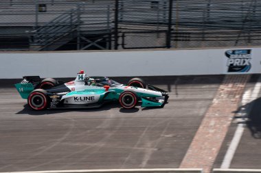 Kanada 'nın Stouffville kentinden DALTON KELLETT (R) (14) Indianapolis, Indiana' daki GMR Grand Prix 'sine hak kazandı..