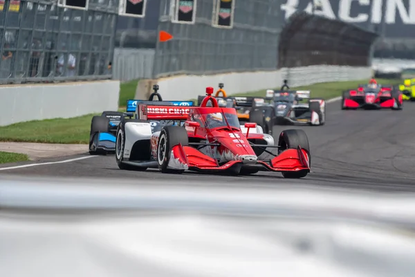 Marcus Ericsson Kumla Suecia Corre Través Los Giros Durante Carrera — Foto de Stock