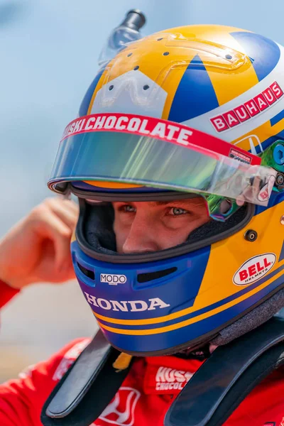 Marcus Ericsson Uit Kumla Zweden Bereidt Zich Voor Oefenen Voor — Stockfoto