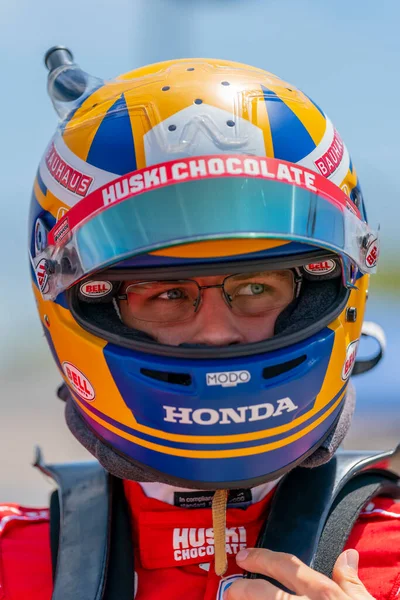 Sveç Kumla Kentinden Marcus Ericsson Newton Iowa Daki Iowa Indycar — Stok fotoğraf