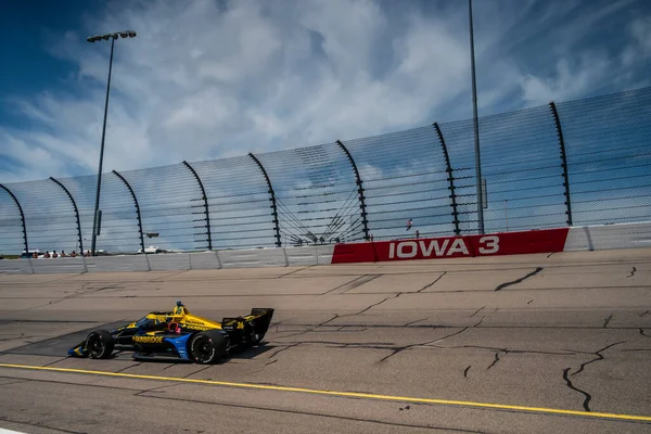 Zach Veach Los Estados Unidos Practica Para Iowa Indycar 250S — Foto de Stock