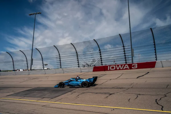 Conor Daly Los Estados Unidos Practica Para Iowa Indycar 250S — Foto de Stock