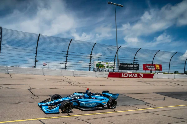 Conor Daly Los Estados Unidos Practica Para Iowa Indycar 250S — Foto de Stock