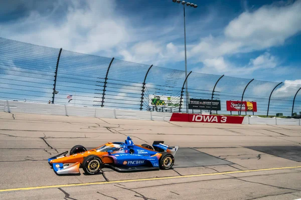 Scott Dixon Auckland Nueva Zelanda Practica Para Iowa Indycar 250S — Foto de Stock