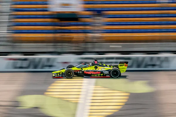 Santino Ferrucci United States Practices Iowa Indycar 250S Iowa Speedway — Zdjęcie stockowe