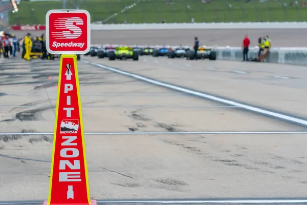 Die Teams Der Ntt Indycar Series Starten Auf Dem Iowa — Stockfoto