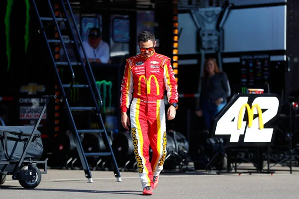 Kyle Larson Treina Para Fanshield 500 Phoenix Raceway Avondale Arizona — Fotografia de Stock