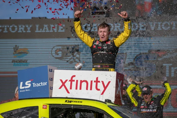 Brandon Jones Wins Tractor 200 Phoenix Raceway Avondale Arizona — Stock Photo, Image