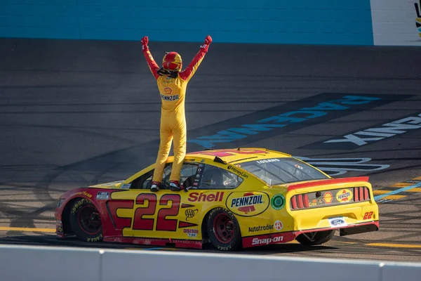 Joey Logano Megnyerte Fanshield 500 Arizonai Avondale Ben Megrendezésre Kerülő — Stock Fotó