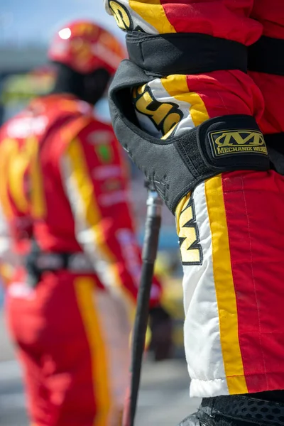Kyle Larson Lata Załoga Pit Stopu Fanshield 500 Phoenix Raceway — Zdjęcie stockowe