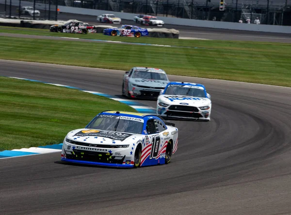 Ross Chastain Bitew Pozycje Dla Pennzoil 150 Cegielni Indianapolis Motor — Zdjęcie stockowe