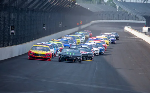 Kurt Busch Versenyek Big Machine Hand Sanitizer 400 Pozíciójáért Powered — Stock Fotó