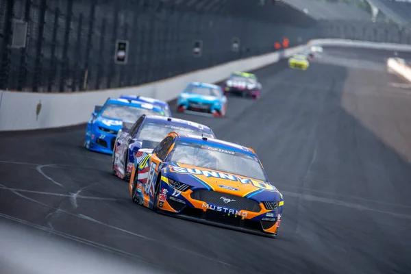 Chris Buescher Fährt Für Big Machine Hand Sanitizer 400 Powered — Stockfoto