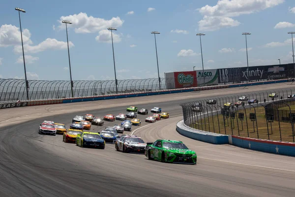 Kyle Busch Corre Posizionare Reilly Auto Parts 500 Texas Motor — Foto Stock