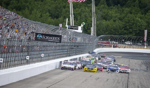 Augusztus 2020 Loudon New Hampshire Usa Denny Hamlin Versenyek Helyért — Stock Fotó