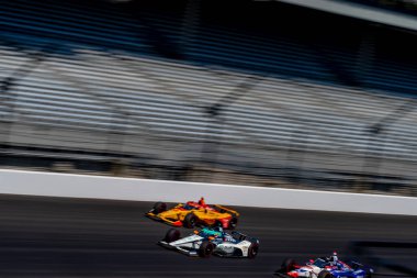 Oviedo, İspanya 'dan FERNANDO ALONSO (66) Indianapolis, Indiana' daki Indianapolis Motor Yarış Pisti 'nde Indianapolis 500 için uygulama yapmaktadır..