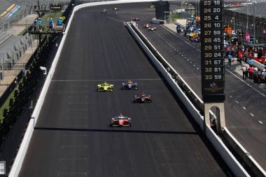 Monterey, Meksika 'dan PATO OWARD (5) Indianapolis 500 için Indianapolis, Indiana' daki Indianapolis Motor Yarış Pisti 'nde uygulama yapmaktadır..