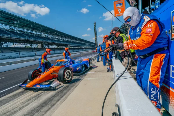 Scott Dixon Auckland Nueva Zelanda Trae Coche Para Servicio Durante — Foto de Stock