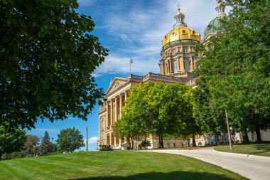 19 Temmuz 2020 - Des Moines, Iowa, ABD: Iowa State Capitol, ABD 'nin Iowa eyaletinin başkentidir.. 