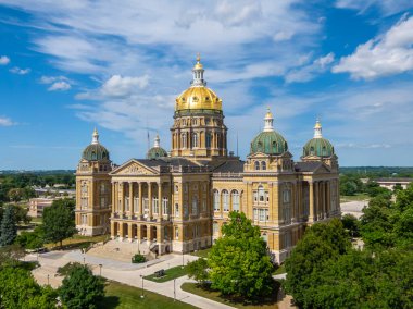 19 Temmuz 2020 - Des Moines, Iowa, ABD: Iowa State Capitol, ABD 'nin Iowa eyaletinin başkenti. öntanımlı