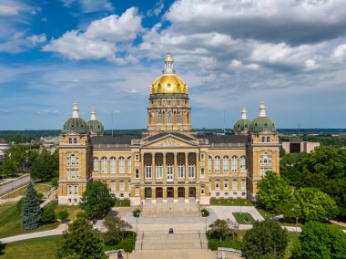 19 Temmuz 2020 - Des Moines, Iowa, ABD: Iowa State Capitol, ABD 'nin Iowa eyaletinin başkenti. öntanımlı
