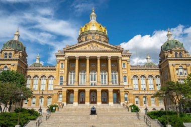 19 Temmuz 2020 - Des Moines, Iowa, ABD: Iowa State Capitol, ABD 'nin Iowa eyaletinin başkentidir.. 