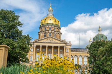 19 Temmuz 2020 - Des Moines, Iowa, ABD: Iowa State Capitol, ABD 'nin Iowa eyaletinin başkentidir.. 