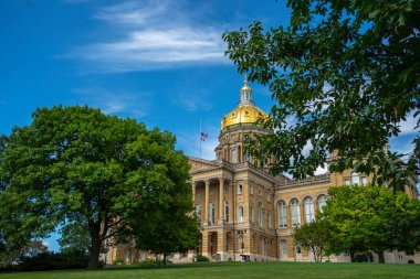 19 Temmuz 2020 - Des Moines, Iowa, ABD: Iowa State Capitol, ABD 'nin Iowa eyaletinin başkentidir.. 
