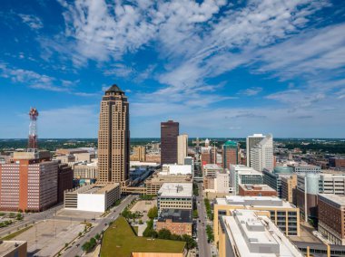 19 Temmuz 2020 - Des Moines, Iowa, ABD: Des Moines, Iowa 'nın başkentidir. 22 Eylül 1851 'de Fort Des Moines olarak kurulmuş ve 1857' de Des Moines olarak kısaltılmıştır.