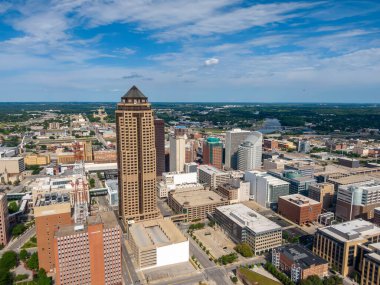 19 Temmuz 2020 - Des Moines, Iowa, ABD: Des Moines, Iowa 'nın başkentidir. 22 Eylül 1851 'de Fort Des Moines olarak kurulmuş ve 1857' de Des Moines olarak kısaltılmıştır.