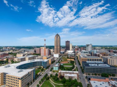 19 Temmuz 2020 - Des Moines, Iowa, ABD: Des Moines, Iowa 'nın başkentidir. 22 Eylül 1851 'de Fort Des Moines olarak kurulmuş ve 1857' de Des Moines olarak kısaltılmıştır.
